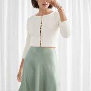 & Other Stories Sage Green Skirt